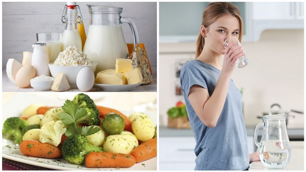 Dieta pentru exacerbarea gutei - apă, produse lactate, legume fierte
