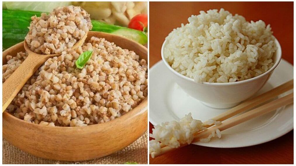 Diete cu hrișcă și orez pentru gută