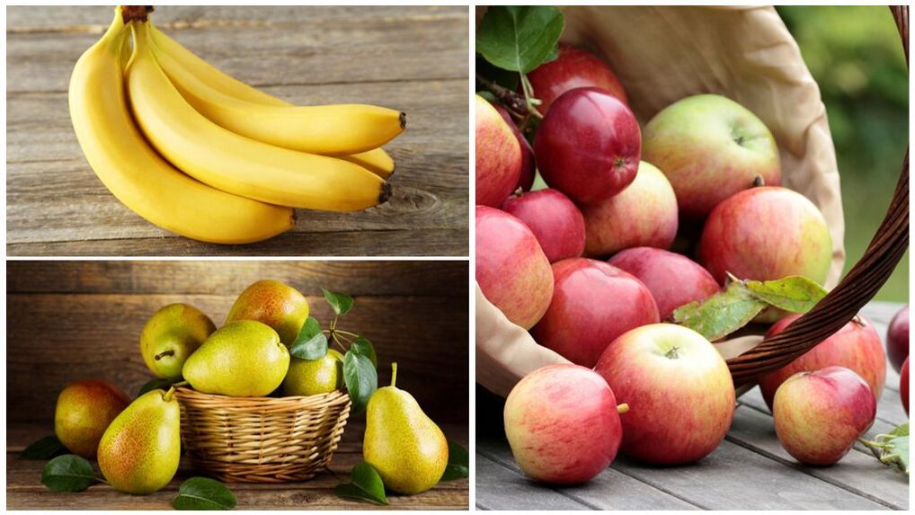 Fructe bune pentru gută - banane, pere și mere