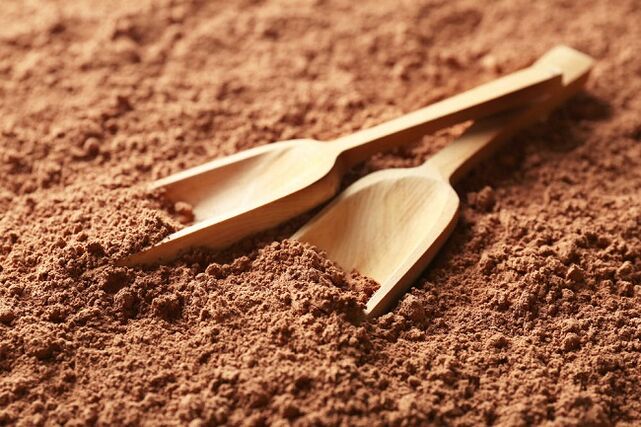 Pudră de cacao pentru pierderea în greutate într-o dietă ketogenă